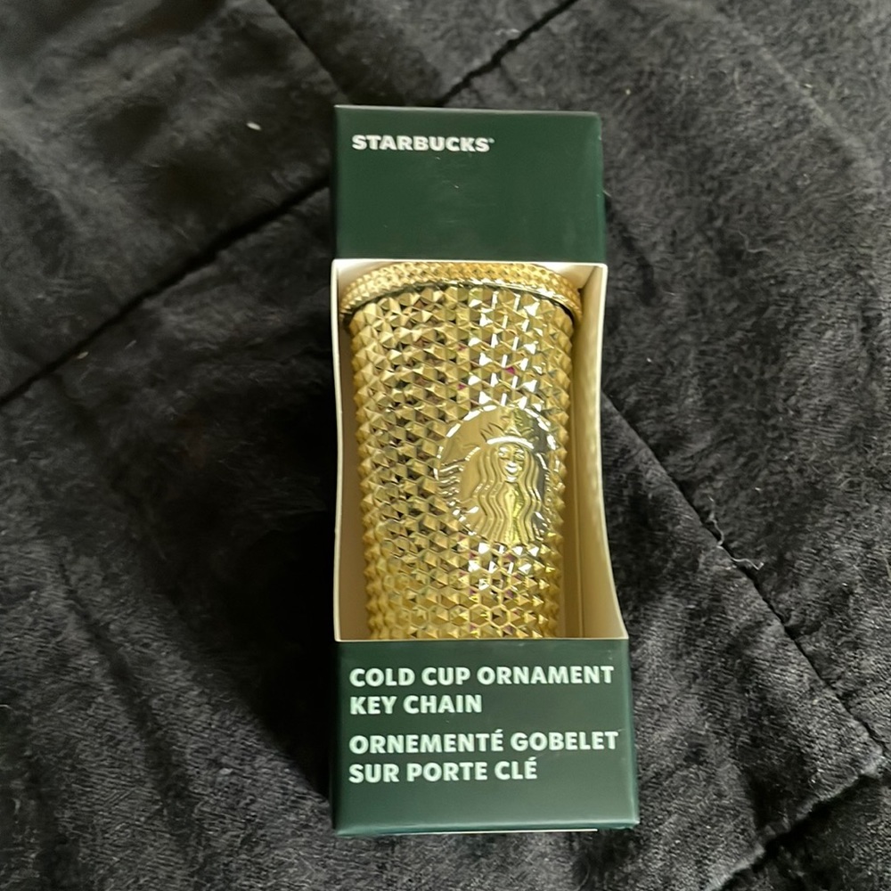 Starbucks 2022 Gold bling studded ornament